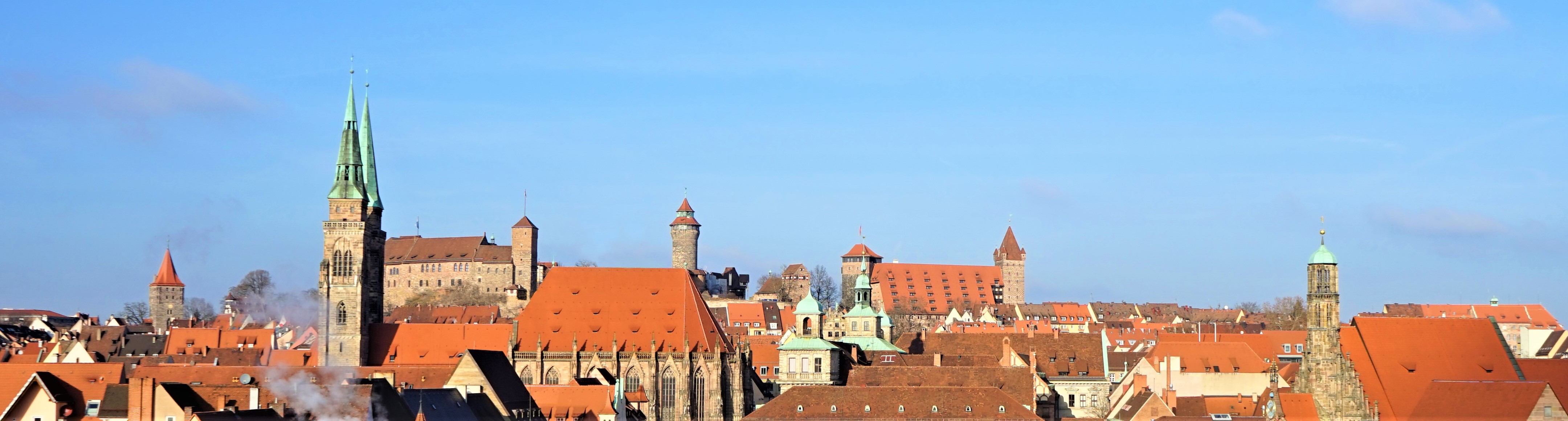 Skyline Nürnberg, Burg und St. Sebald im Mittelpunkt