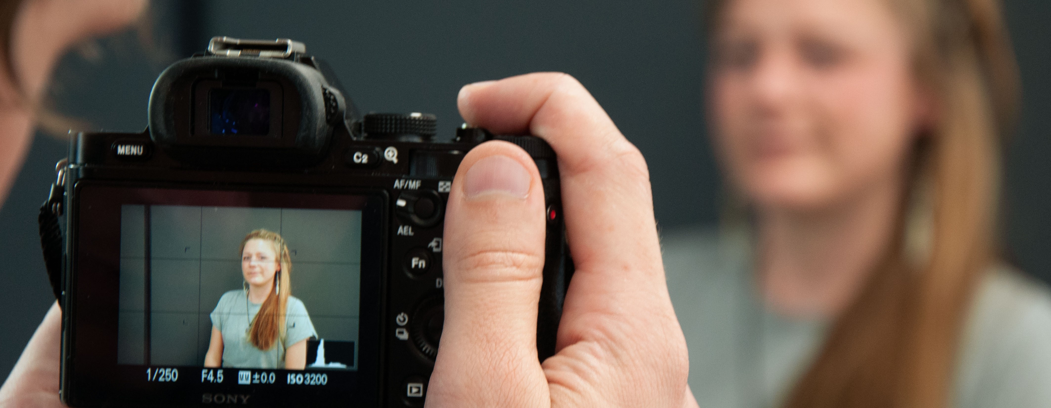 Situation eines Fotoshootings für Bewerbungsbilder
